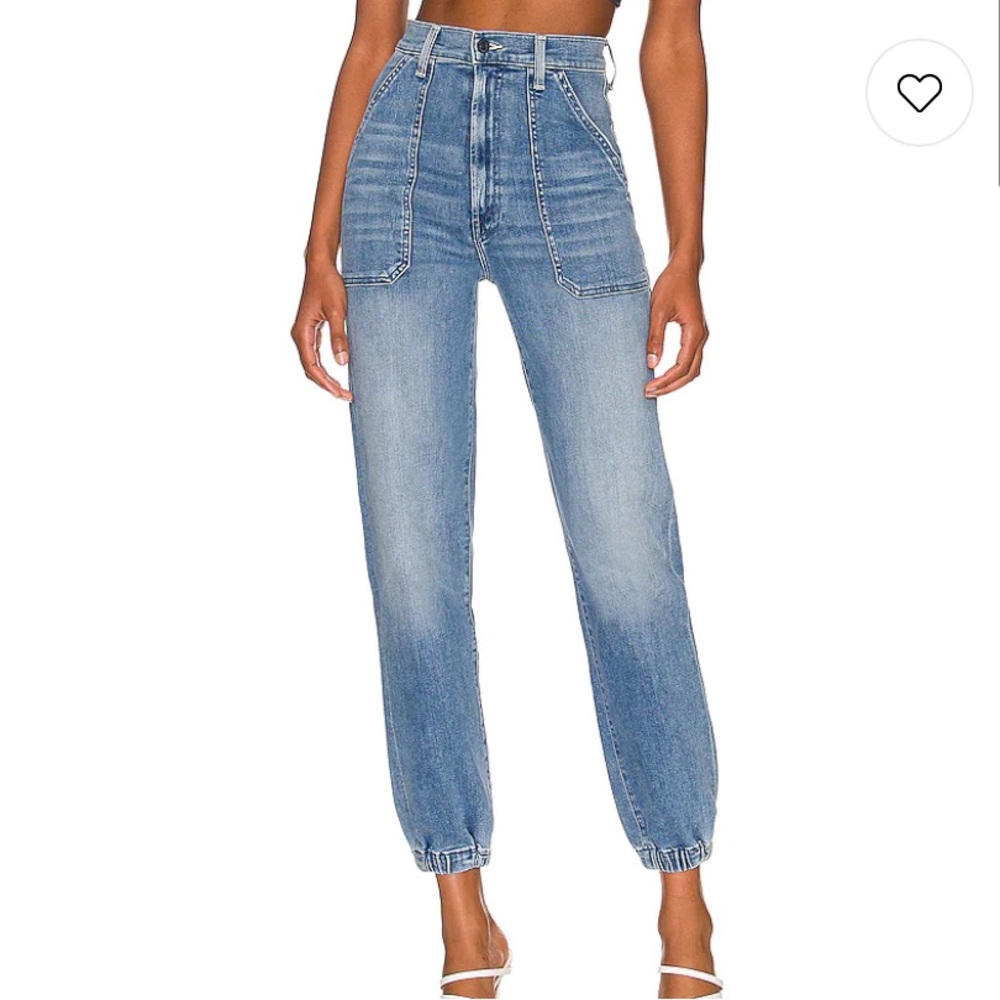 MOTHER Denim The Wrapper Patch Springy Ankle Jeans In We The Animals 27 NWOT
